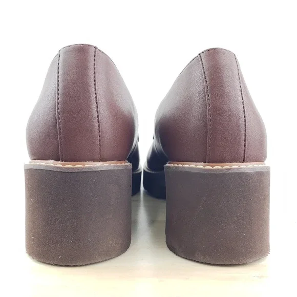 Naturalizer Cabaret Loafer Size 10M Brown Platform Shoes 90s Y2K Academia Preppy - Picture 5 of 12